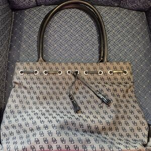 New Dooney & Burke Black and Brown Tote Bag